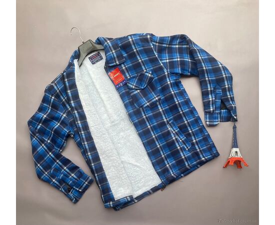 Чоловіча сорочка Зима 009-5 (10 шт. р.сіткаM/L-3XL/4XL) "Verton" недорого оптом від прямого постачальника, зображення 2