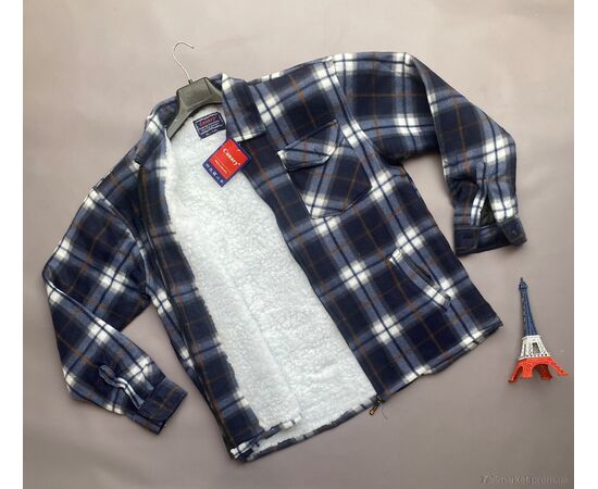 Чоловіча сорочка Зима 009-13 (10 шт. р.сіткаM/L-3XL/4XL) "Verton" недорого оптом від прямого постачальника, зображення 2