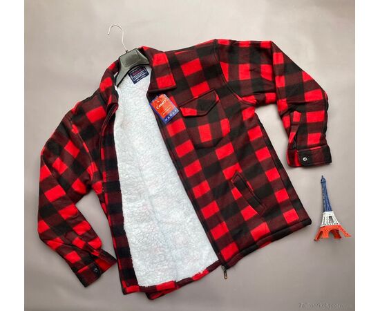 Чоловіча сорочка Зима 009-16 (10 шт. р.сіткаM/L-3XL/4XL) "Verton" недорого оптом від прямого постачальника, зображення 2