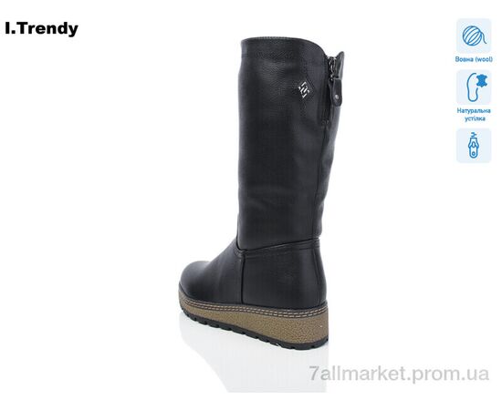 Чоботи жіночі зручні Зима DH2961-1 (6 пар р.37-42) "Trendy" недорого оптом від прямого постачальника, зображення 2