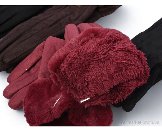 Фотография Перчатки женские Зима 279 mix (420 шт. р.сетка 6,5-8,5) "CAP" недорого оптом от прямого поставщика, изображение 2