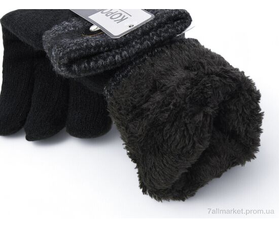 Чоловічі рукавиці Зима B1 black (216 шт. р.сітка11-14) "CAP" недорого оптом від прямого постачальника, зображення 2