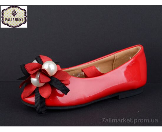 Балетки дитячі на дівчинку Весна/осінь A18195-8 (8 пар р.31-36) "PALIAMENT" недорого оптом від прямого постачальника, зображення 2