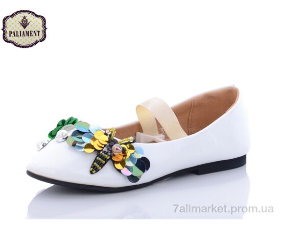 Балетки дитячі на дівчинку Весна/осінь A18203-7 (8 пар р.31-36) "PALIAMENT" недорого оптом від прямого постачальника, зображення 2