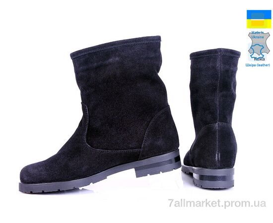 Черевики жіночі стильні Весна/осінь Kostas 516 замш чёрн (5 пар р.36-40) "Prime-Opt" недорого оптом від прямого постачальника, зображення 2