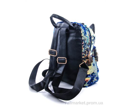 Портфель дитячий 0153 blue 27*24*13 см, "Эльффей" недорого оптом від прямого постачальника, зображення 2