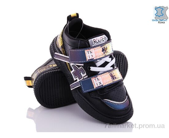 Кросівки дитячі модні Весна/осінь DB1975A black (8 пар р.26-31) "Эльффей" недорого оптом від прямого постачальника, зображення 2