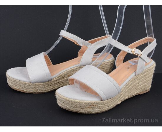 Босоніжки жіночі літні Літо 18-T332P grey (6 пар р.36-41) "STAR" недорого оптом від прямого постачальника, зображення 2