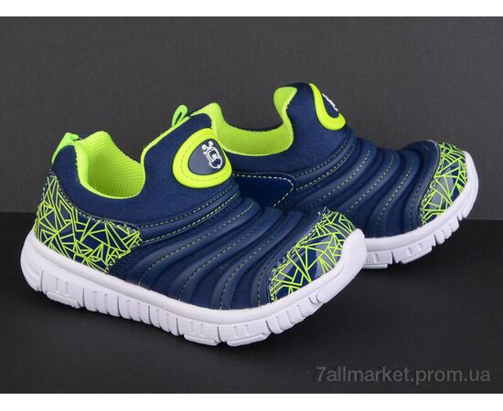 Кросівки дитячі модні Весна/осінь BD703-2 сине-салатовый (8 пар р.26-30) "Class Shoes" недорого оптом від прямого постачальника, зображення 2