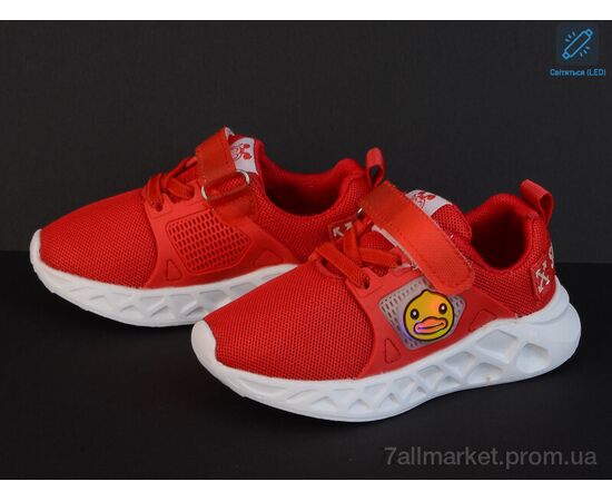 Кросівки дитячі модні Весна/осінь BD-С095-4 красный LED (8 пар р.22-26) "Class Shoes" недорого оптом від прямого постачальника, зображення 2
