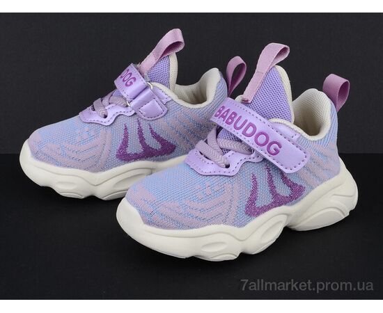 Кросівки дитячі модні Весна/осінь BD82008-22 сиреневый (8 пар р.22-26) "Class Shoes" недорого оптом від прямого постачальника, зображення 2