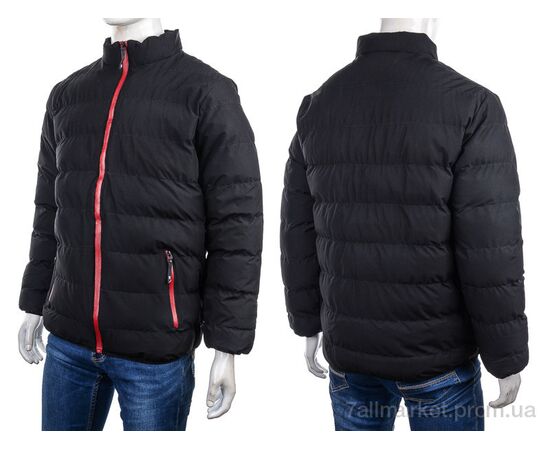 Куртка чоловіча Весна/осінь G8088 black (6 шт. р.сіткаL-5XL) "M7" недорого оптом від прямого постачальника, зображення 3