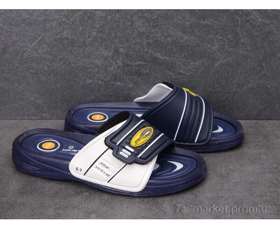 Шльопанці чоловічі пляжні Літо 3R21M navy (6 пар р.41-43) "Dan Marest" недорого оптом від прямого постачальника, зображення 2