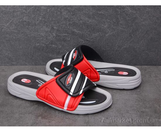 Шльопанці чоловічі пляжні Літо 3R26M red (6 пар р.41-43) "Dan Marest" недорого оптом від прямого постачальника, зображення 2