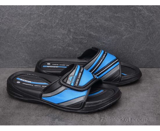 Шльопанці чоловічі пляжні Літо 3RB3M blue-black (6 пар р.41-43) "Dan Marest" недорого оптом від прямого постачальника, зображення 2