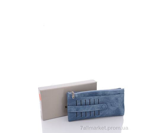 Фотография Кошелек женский Y7771A blue 9*19*2 см, "GLAMORTA" недорого оптом от прямого поставщика, изображение 2
