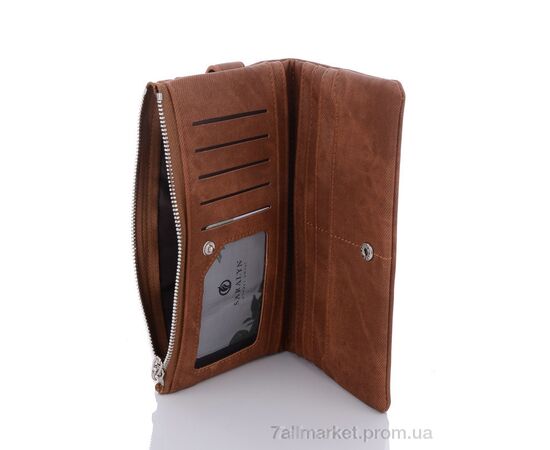 Фотография Кошелек женский Y7771A brown 9*19*2 см, "GLAMORTA" недорого оптом от прямого поставщика, изображение 3