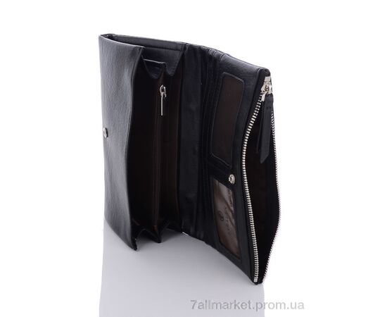 Фотография Кошелек женский CO-81A black 10*19*2.5 см, "GLAMORTA" недорого оптом от прямого поставщика, изображение 3