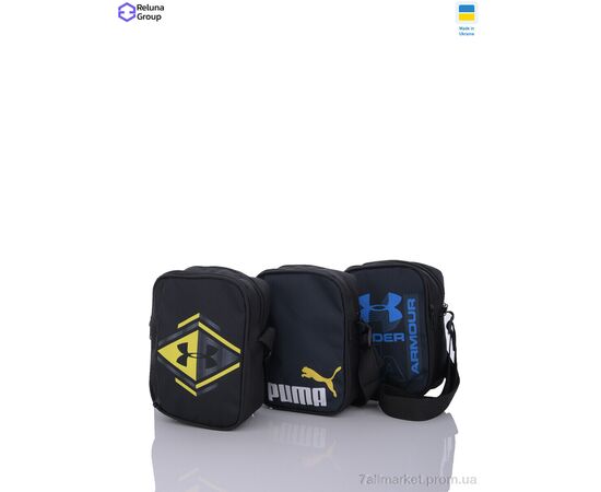 Сумка унісекс X646-6 mix 20*13*6 см, "Reluna Group" недорого оптом від прямого постачальника, зображення 2