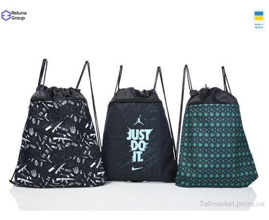 Рюкзак-мішок дитячий  647-2 mix (5 шт. р.сітка) "Reluna Group" недорого оптом від прямого постачальника, зображення 2