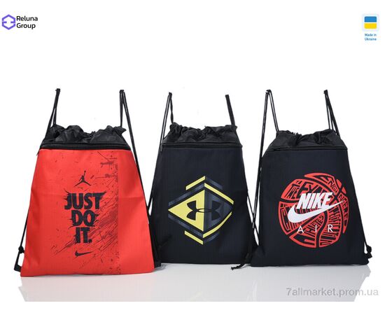 Рюкзак-мішок дитячий  647-6 mix (5 шт. р.сітка) "Reluna Group" недорого оптом від прямого постачальника, зображення 2