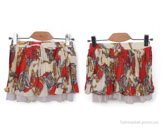 Фотография Юбка детская Лето 1816 (08596) beige-red (5 шт. р.сетка 36-44) "Obuvok" недорого оптом от прямого поставщика, изображение 3