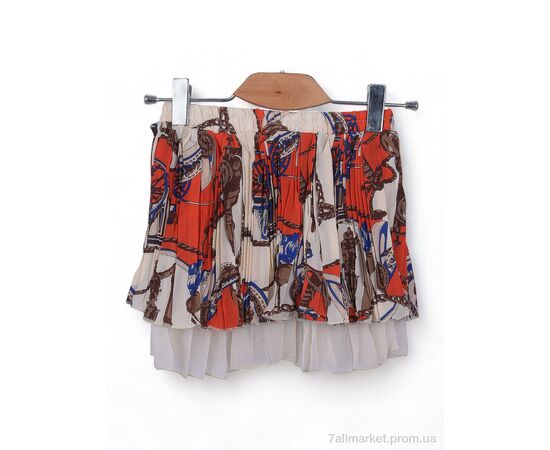 Фотография Юбка детская Лето 1816 (08598) beige-red (5 шт. р.сетка 36-44) "Obuvok" недорого оптом от прямого поставщика, изображение 2
