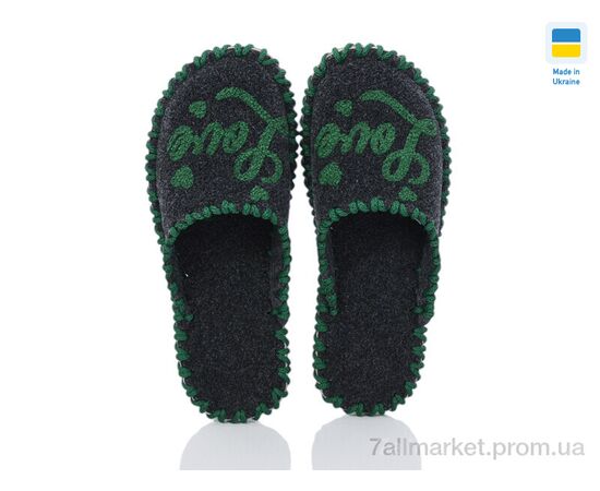 Фотография Тапки женские для дома Весна/осень 173W сірий (9 пар р.36-41) "Active" недорого оптом от прямого поставщика, изображение 2