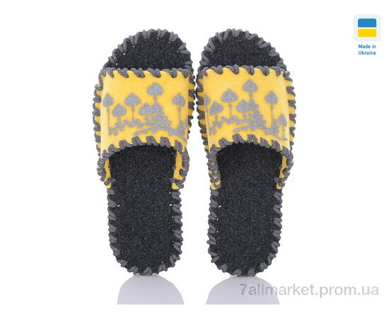 Тапки жіночі для будинку Весна/осінь 244W жовтий (9 пар р.36-41) "Active" недорого оптом від прямого постачальника, зображення 2
