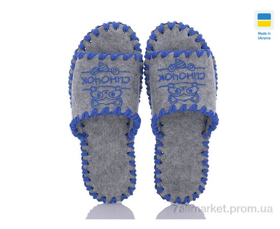 Тапки жіночі для будинку Весна/осінь 154W сірий (9 пар р.36-41) "Active" недорого оптом від прямого постачальника, зображення 2