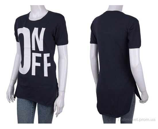 Фотография Футболка женская Лето 3488-800356-2 navy (4 шт. р.сетка One size) "Мир" недорого оптом от прямого поставщика, изображение 3
