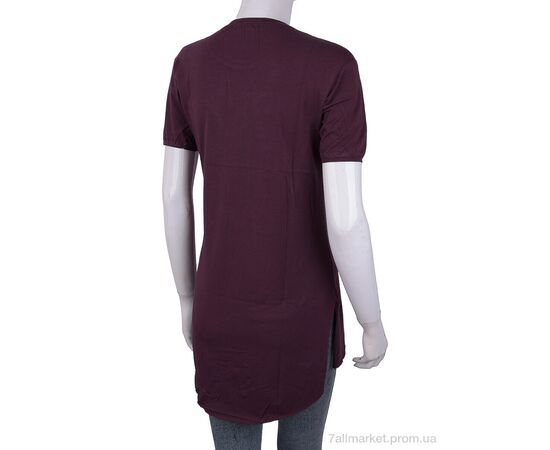 Фотография Футболка женская Лето 3488-800356-3 bordo (4 шт. р.сетка One size) "Мир" недорого оптом от прямого поставщика, изображение 2