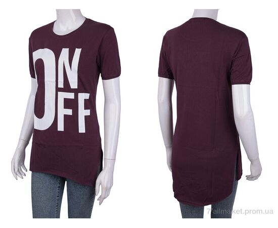 Фотография Футболка женская Лето 3488-800356-3 bordo (4 шт. р.сетка One size) "Мир" недорого оптом от прямого поставщика, изображение 3