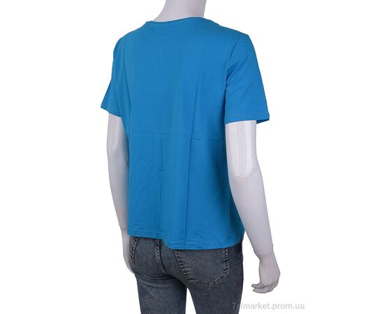 Фотография Футболка женская Лето 3488-2304-2 blue (4 шт. р.сетка One size) "Мир" недорого оптом от прямого поставщика, изображение 2