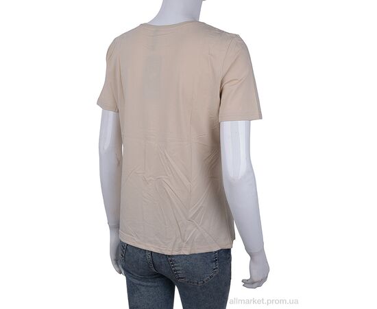Фотография Футболка женская Лето 3488-2304-4 beige (4 шт. р.сетка One size) "Мир" недорого оптом от прямого поставщика, изображение 2