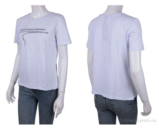 Фотография Футболка женская Лето 3488-2304-5 white (4 шт. р.сетка One size) "Мир" недорого оптом от прямого поставщика, изображение 3