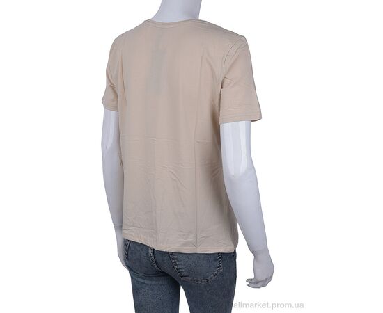Фотография Футболка женская Лето 3488-2303-2 beige (4 шт. р.сетка One size) "Мир" недорого оптом от прямого поставщика, изображение 2