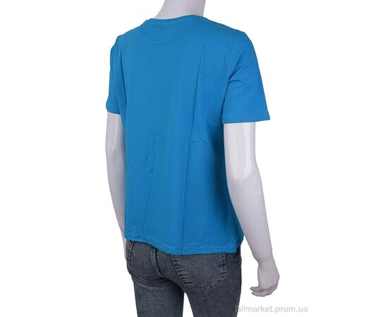 Фотография Футболка женская Лето 3488-2303-4 blue (4 шт. р.сетка One size) "Мир" недорого оптом от прямого поставщика, изображение 2