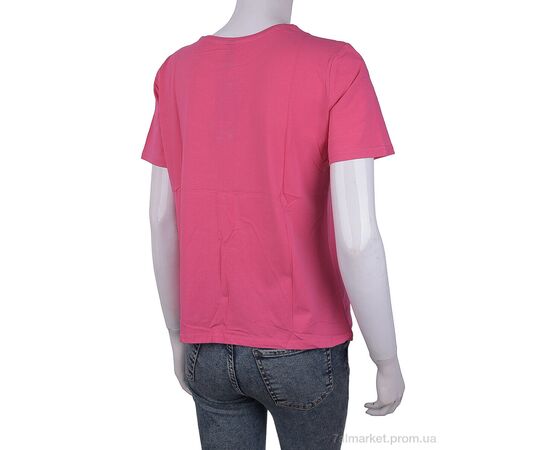 Фотография Футболка женская Лето 3488-2303-5 pink (4 шт. р.сетка One size) "Мир" недорого оптом от прямого поставщика, изображение 2