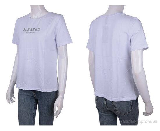 Фотография Футболка женская Лето 3488-2303-6 white (4 шт. р.сетка One size) "Мир" недорого оптом от прямого поставщика, изображение 3