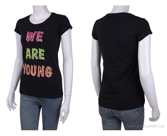 Фотография Футболка женская Лето 3488-00677-1 black (4 шт. р.сетка One size) "Мир" недорого оптом от прямого поставщика, изображение 3