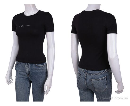 Фотография Футболка женская Лето 3488-2104-1 black (4 шт. р.сетка One size) "Мир" недорого оптом от прямого поставщика, изображение 3