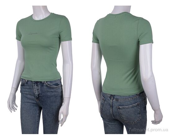 Фотография Футболка женская Лето 3488-2104-2 green (4 шт. р.сетка One size) "Мир" недорого оптом от прямого поставщика, изображение 3
