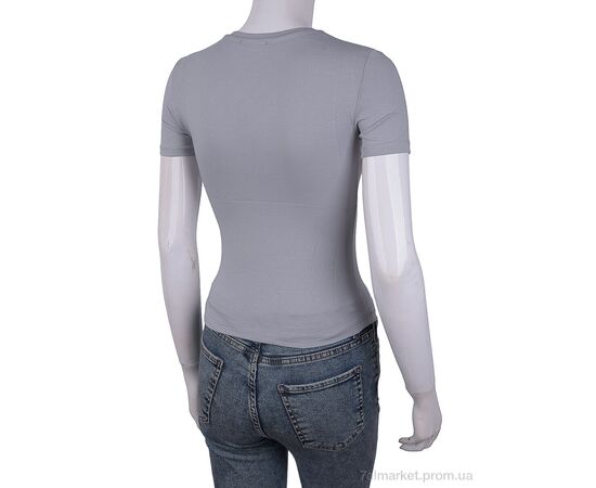 Футболка жіноча Літо 3488-2104-5 grey (4 шт. р.сіткаOne size) "Мир" недорого оптом від прямого постачальника, зображення 2