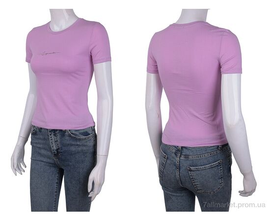 Футболка жіноча Літо 3488-2104-7 pink (4 шт. р.сіткаOne size) "Мир" недорого оптом від прямого постачальника, зображення 3