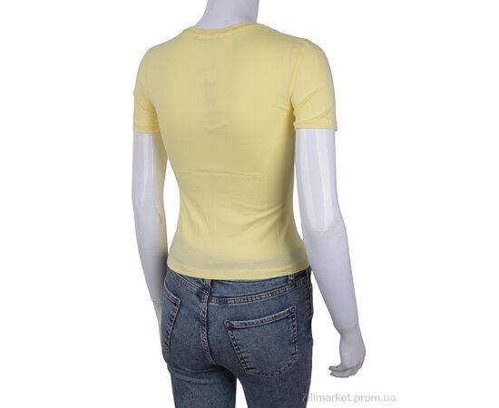 Футболка жіноча Літо 3488-2104-8 yellow (4 шт. р.сіткаOne size) "Мир" недорого оптом від прямого постачальника, зображення 2