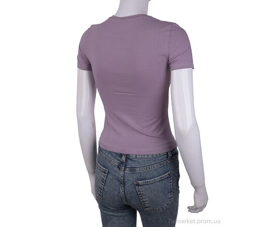 Футболка жіноча Літо 3488-2104-10 d.pink (4 шт. р.сіткаOne size) "Мир" недорого оптом від прямого постачальника, зображення 2