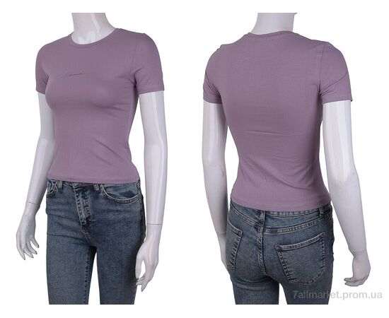 Футболка жіноча Літо 3488-2104-10 d.pink (4 шт. р.сіткаOne size) "Мир" недорого оптом від прямого постачальника, зображення 3