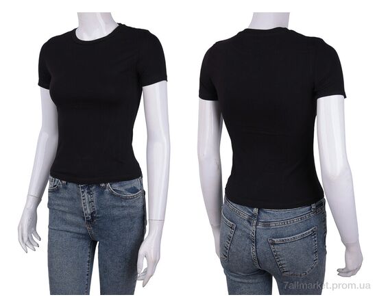 Фотография Футболка женская Лето 3488-2098-1 black (4 шт. р.сетка One size) "Мир" недорого оптом от прямого поставщика, изображение 3