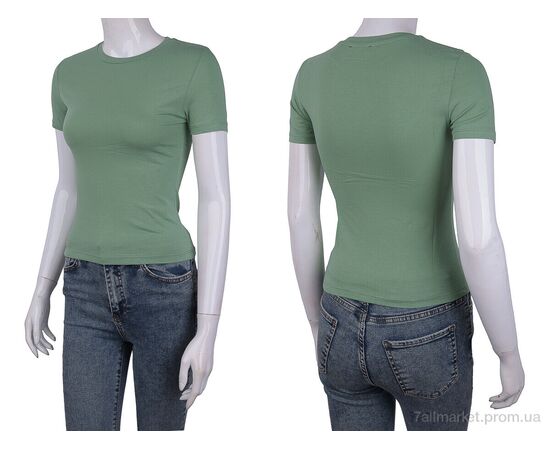 Фотография Футболка женская Лето 3488-2098-3 green (4 шт. р.сетка One size) "Мир" недорого оптом от прямого поставщика, изображение 3